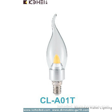E14 led candle light 2700K 3W with Epistar chips